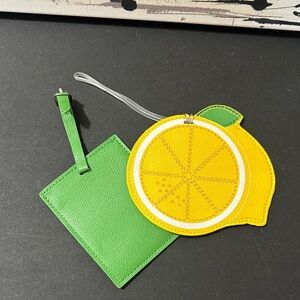 Lemon and lime travel tags set of 2